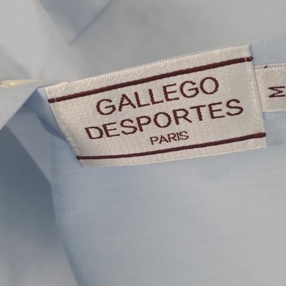 Gallego Desporte, Sleeveless Button Back Shirt, Light Blue, Size M - Picture 8 of 13
